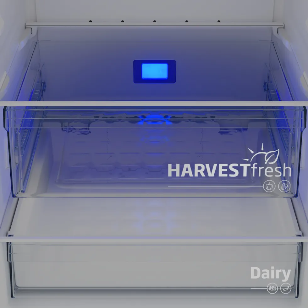 Frigorifero combinato Beko B3RCNE564HG con tecnologia HarvestFresh