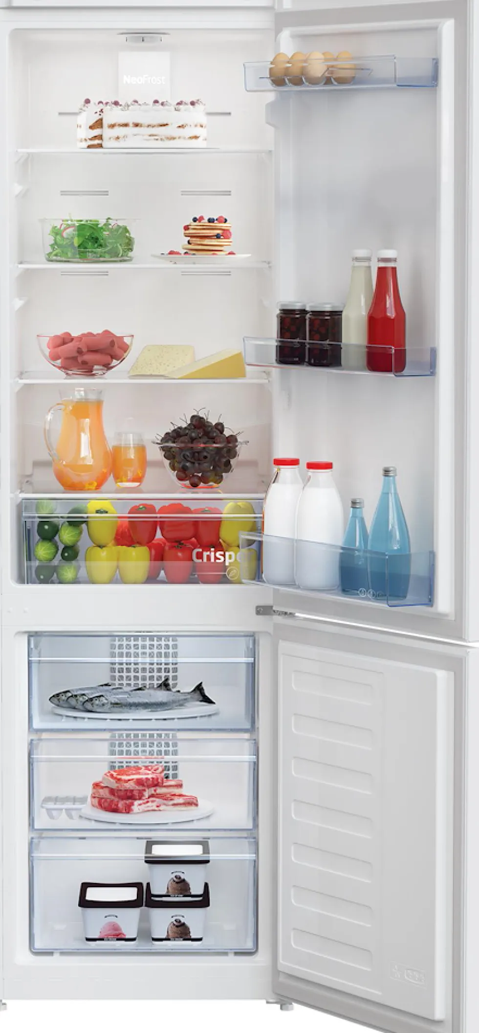 Frigorifero combinato Beko RCNA305K40WN con No Frost