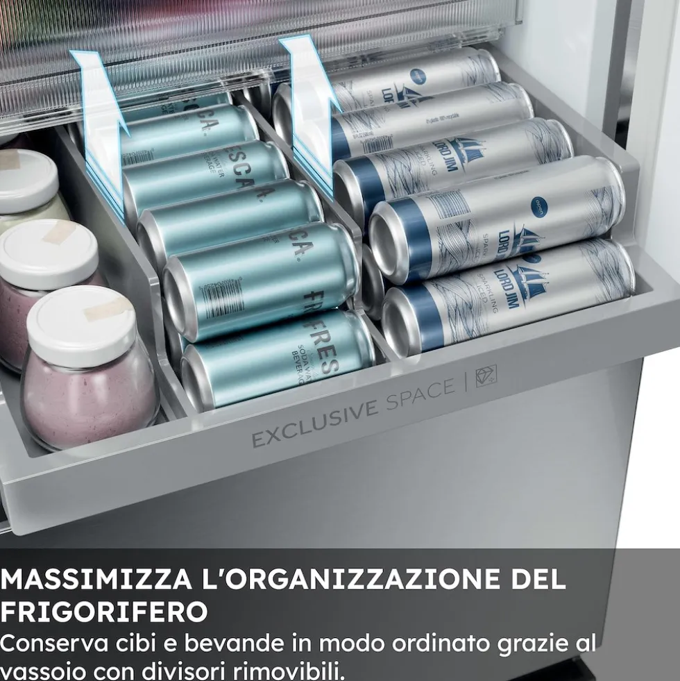 Frigorifero combinato Haier HTR3518ENMX No Frost Acciaio Inox