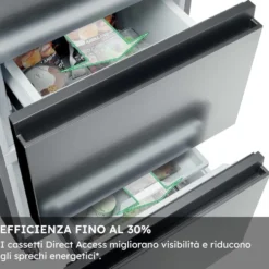 Frigorifero combinato Haier HTR3518ENMX No Frost Acciaio Inox