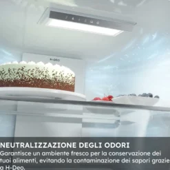 Frigorifero combinato Haier HTR3518ENMX No Frost Acciaio Inox