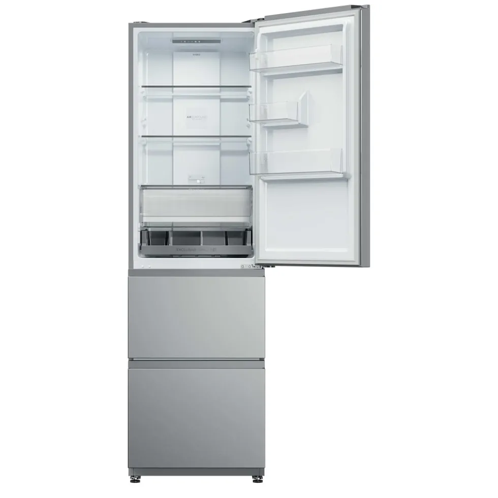Frigorifero combinato Haier HTR3518ENMX No Frost Acciaio Inox