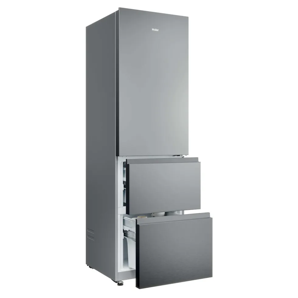 Frigorifero combinato Haier HTR3518ENMX No Frost Acciaio Inox