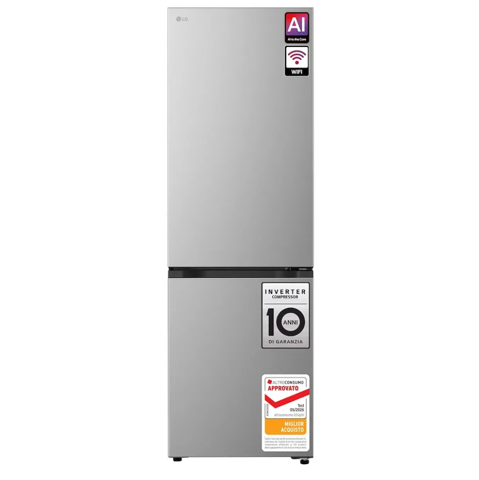 Frigorifero combinato LG ELECTRONICS GBBSJ10DPY No Frost con WiFi e AI Inverter