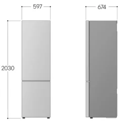 Frigorifero combinato LG ELECTRONICS GBBW726AMB con Wi-Fi e intelligenza AI
