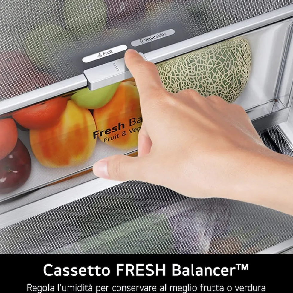 Frigorifero combinato LG ELECTRONICS GBBW726AMB con Wi-Fi e intelligenza AI