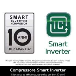 Frigorifero combinato LG ELECTRONICS GBBW726AMB con Wi-Fi e intelligenza AI