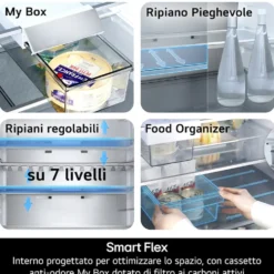 Frigorifero combinato LG ELECTRONICS GBBS726CPY No frost con AI Inverter
