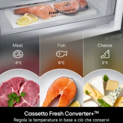 Frigorifero combinato LG ELECTRONICS GBBS322CPY con raffreddamento porte