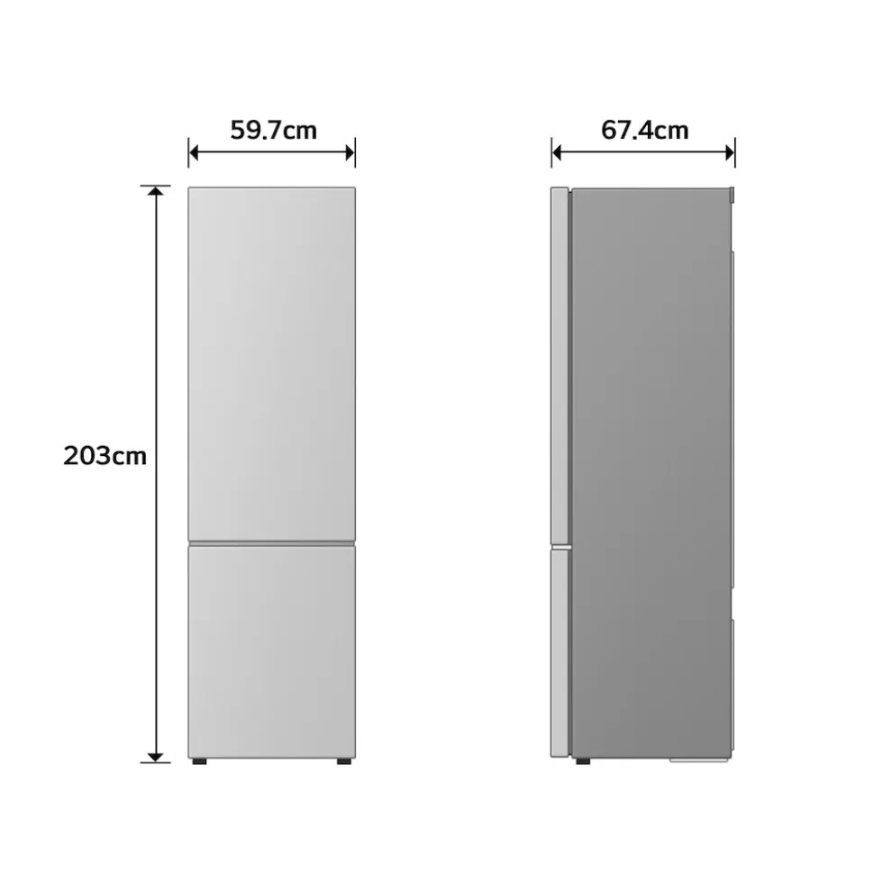 Frigorifero combinato LG ELECTRONICS GBBS322CPY con raffreddamento porte