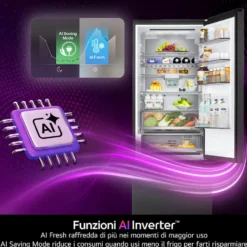 Frigorifero combinato LG ELECTRONICS GBBS322CPY con raffreddamento porte