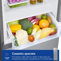 Frigorifero combinato Samsung RB33B610ESA con tecnologia Air Space