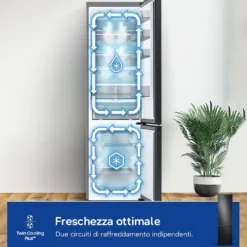Frigorifero combinato Samsung RB38C7B6AB1 Bespoke AI classe A