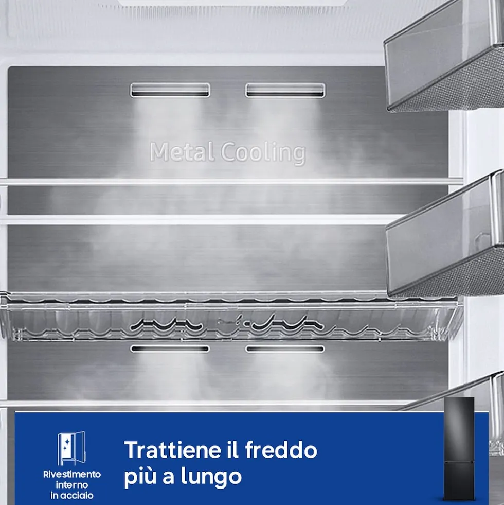 Frigorifero combinato Samsung RB38C7B6AB1 Bespoke AI classe A