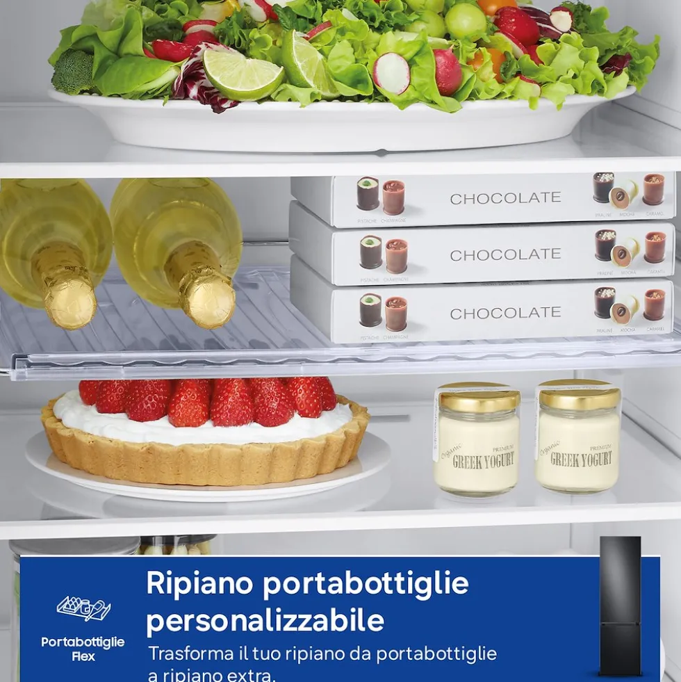 Frigorifero combinato Samsung RB38C7B6AB1 Bespoke AI classe A
