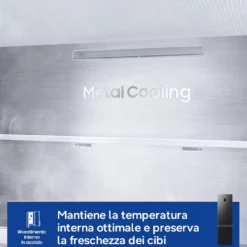 Frigorifero combinato Samsung RB38C776CB1/EF con tecnologia AI Energy