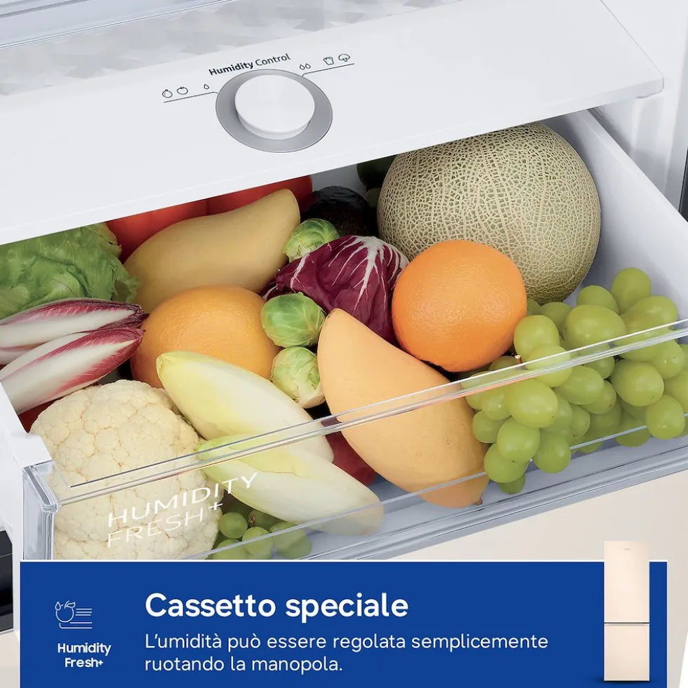 Frigorifero combinato Samsung RB38C603DEL con tecnologia Air Space