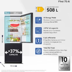 Frigorifero combinato Samsung RB50DG601EB1 Air Space WiFi classe E