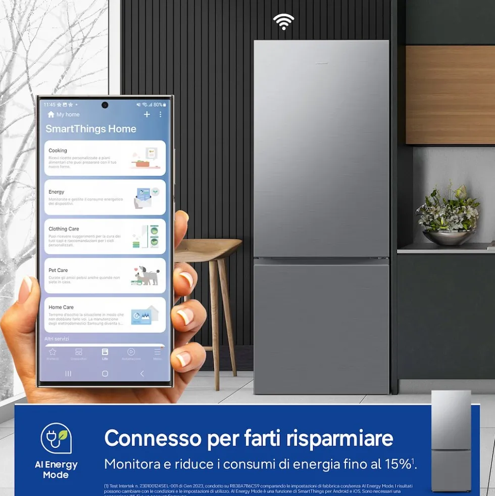 Frigorifero combinato Samsung RB50DG602ES9EF con tecnologia Air Space