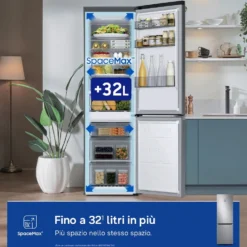 Frigorifero combinato Samsung RB34C775CS9 con tecnologia Space Max e AI Energy Mode