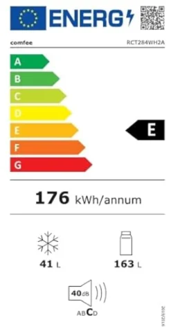 Frigorifero Comfee' RCT284WH2A Whitet