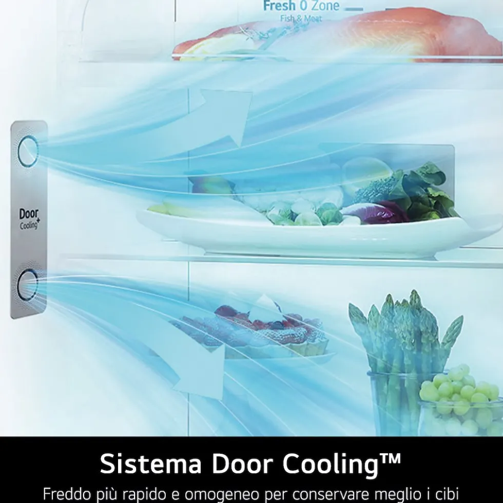 Frigorifero doppia porta LG ELECTRONICS GTF744SEPED con dispenser acqua e WiFi