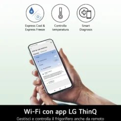 Frigorifero doppia porta LG ELECTRONICS GTF744SEPED con dispenser acqua e WiFi