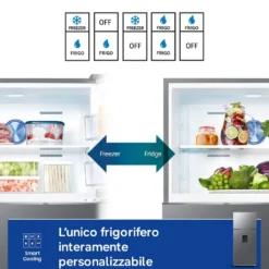 Frigorifero doppia porta Samsung RT53DG7B14S9 con dispenser acqua e tecnologia SpaceMax