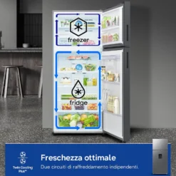 Frigorifero doppia porta Samsung RT53DG7B14S9 con dispenser acqua e tecnologia SpaceMax