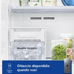 Frigorifero doppia porta Samsung RT53DG7B14S9 con dispenser acqua e tecnologia SpaceMax