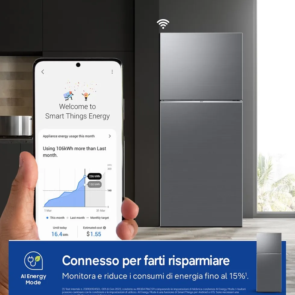 Frigorifero doppia porta Samsung RT38CG6624S9ES con tecnologia No Frost