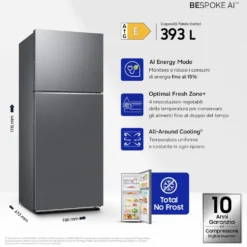 Frigorifero doppia porta Samsung RT38CG6624S9ES con tecnologia No Frost