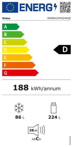 Frigorifero Midea MDRB424FGD46OE Silver