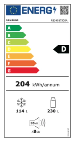 Frigorifero Samsung ECOFLEX AI RB34C675DSA Silver inox
