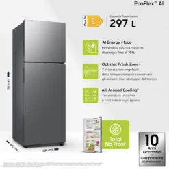 Frigorifero Samsung RT31CG5624S9 EcoFlex AI classe E