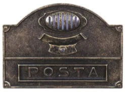 Frontale buca lettere Alubox 50A5OB SERIE ANTICA 1P e predisposizione
