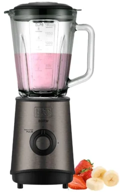 Frullatore a bicchiere Black & Decker ES9120020B BXJB800E Inox e Black