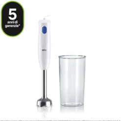 Frullatore ad immersione Braun MultiQuick 1 MQ10.001M con gambo in acciaio
