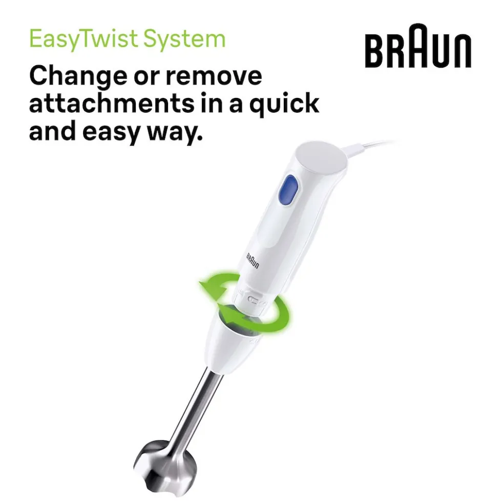 Frullatore ad immersione Braun MultiQuick 1 MQ10.001M con gambo in acciaio
