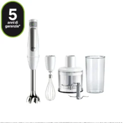 Frullatore ad immersione Braun MultiQuick 7 MQ7035IWH 1000W con tritatutto