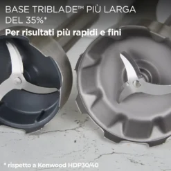 Frullatore ad immersione Kenwood HBM60.307GY con 5 accessori