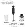 Frullatore a immersione Braun MultiQuick 3 MQ30201MBK 900W