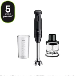 Frullatore a immersione Braun MultiQuick 3 MQ30201MBK 900W
