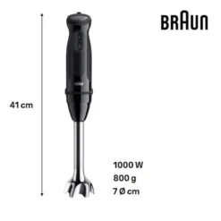 Frullatore a immersione Braun MultiQuick 5 MQ50202MBK 1000W con tritatutto