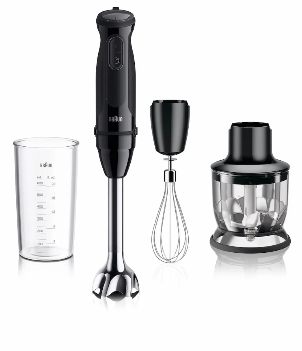 Frullatore a immersione Braun MultiQuick 5 MQ50202MBK 1000W con tritatutto