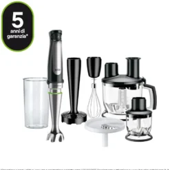 Frullatore a immersione Braun MultiQuick 7X MQ7087X 1000W con bicchiere e tritatutto