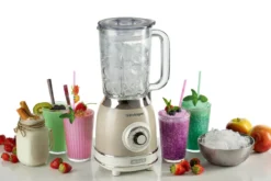 Frullatore Ariete 583BEIGE da 1000W con tazza in vetro da 1,5 litri
