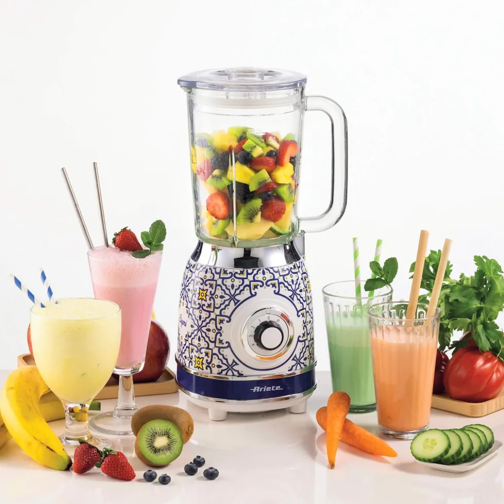 Frullatore Ariete 583 Capri 1000W con tazza in vetro e funzione tritaghiaccio