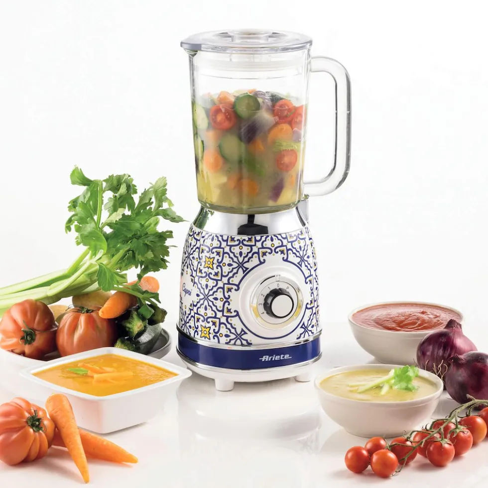 Frullatore Ariete 583 Capri 1000W con tazza in vetro e funzione tritaghiaccio
