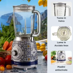 Frullatore Ariete 583 Capri 1000W con tazza in vetro e funzione tritaghiaccio